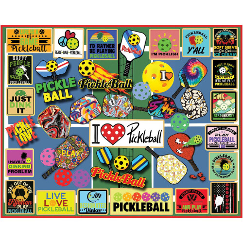 WHITE MOUNTAIN White Mountain Puzzles - Pickleball - 1000 Stuk Legpuzzel