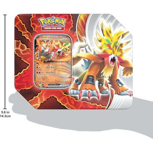 Pokémon Pokemon TCG: Paradox Destines Tin - Golging Fire Ex 2