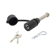 Proven Industries Model HL1 Receiver Hitch Pin Lock Fits 2-Inch or 2 1/2-Inch Receivers Stainless Steel Pin Made in The USA (Black)