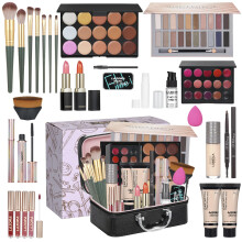 Lazora All In One Makeup Kit per donne kit completo Multipurpurpurple Box Bundle Essential Starter (Box2)