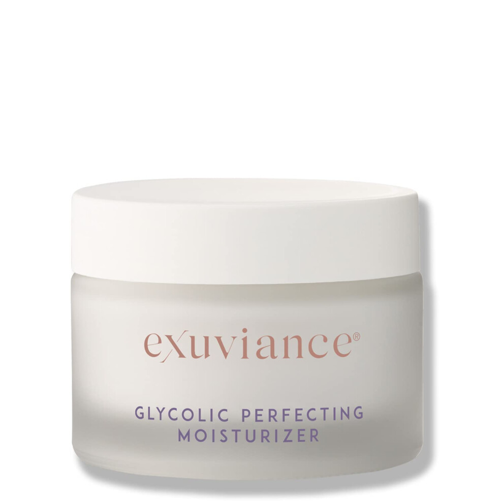 Exuviance Cream Glycolic Perfecting Moisturizer Nighttime Brightening & Resurfacing Antiaging Moisturizer Non-Comedogenic Oil-Free 45 G.