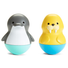 Munchkin Bath Bobbers homefree vauvan ja taaperon kylpylelu 6+ kk delfiini/mursu