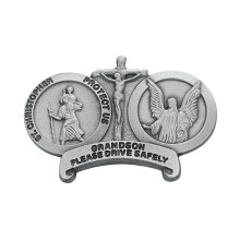 St Christopher Medal Cipant Nione Visor Clip Clip Clips