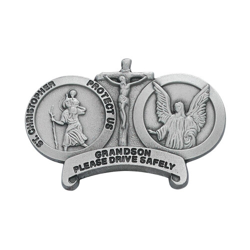St Christopher Medal Pendant Barnbarn Visor Clip Visor Clips