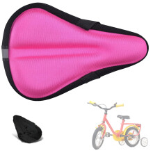 Liyamobu Kids Gel Bike Seat Cushion Cover for Boys & Girls 9""""x6"""" Breathable & Extra Soft Memory Foam Children Bicycle Saddle Pad with Water&Du