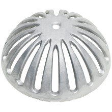EquipmentBlvd FS-DS Aluminum Dome Strainer Floor Sink Drain Cover for 12"""" Floor Sink. 5-1/4"""" Diameter (1 pcs)