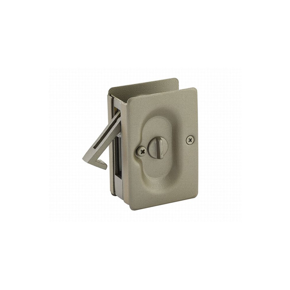 Emtek 2102Twb Privacy Pocket Door Lock Tumbled White Bronze 738505049322