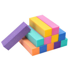 Senkary 12 Pack Nail Buffer Block 4-Sided Professional Nail File Slip Buffing Blocks for Natural and Acrylic Nails (flerfärgad)
