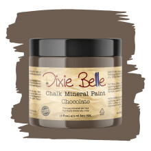 Dixie Belle Paint Paint Company Finish Finish Furniture Paint | Cioccolato (16oz) | Vernice minerale di gesso marrone cremoso marrone opaco | Vernice