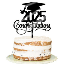 Black Gold Glitter 2024 Felicitari Tort de absolvire Topper Felicitari Grad Grad Cake Decor - 2024 Liceu/Colegiu/Seniori pentru petreceri de abso