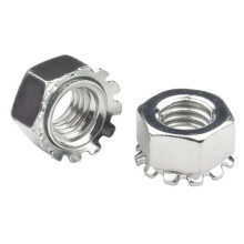 3/8 """"-16 nuci de keps cu ?aiba de din?i externa k-blocaj piuli?e 304 o?el inoxidabil k piuli?a 25pcs-pachet