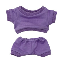 niannyyhouse 15cm Pluche Poppenkleding Sportoutfits Sweatshirts Broeken (Paars, 15cm)
