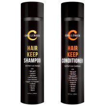 Challenger Men's Hair Keep Shampoo & Conditioner 2X 10 Oz Bottles | Hair Growth Combo | DHT Blockers| w/Baicapil Capixil Rejuvasoft HairSpa |