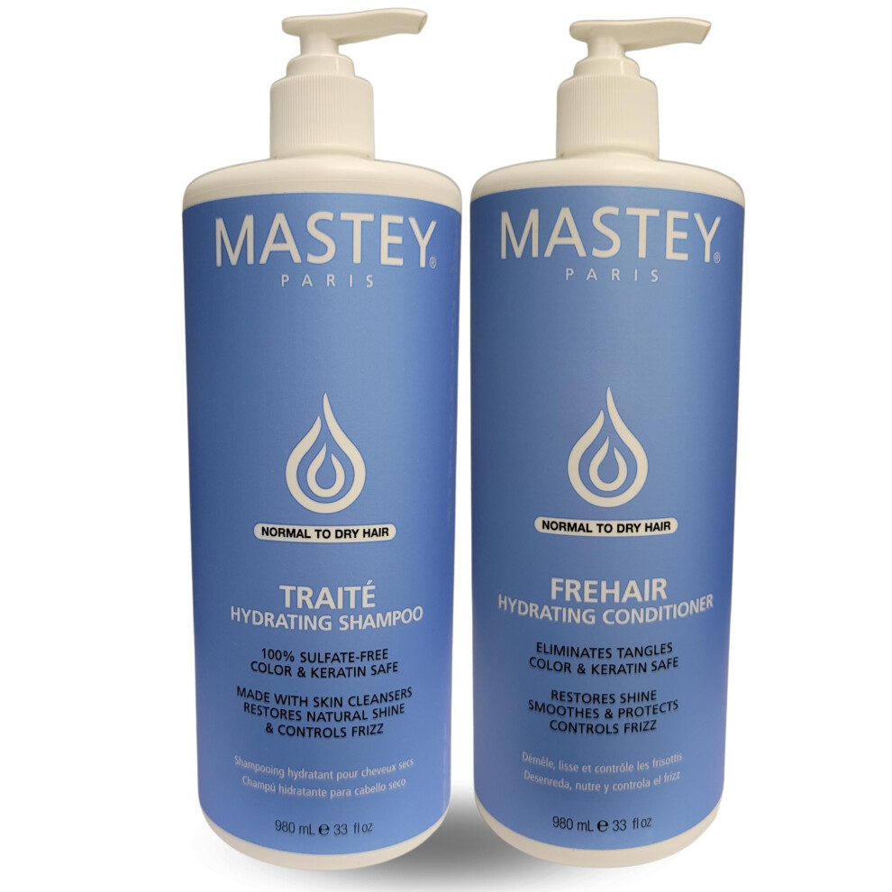 Mastey Cream Paris Professional Hair Care Sulfate Free Lipid & Amino Acid Fortified With Uv Blocking Antioxidants - 33 Fl Oz