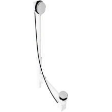 Westbrass D50P27TLE-26 27" Kabel Aangedreven Badafvoer Trim Kit met Overloopknop