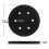 5 Pack 6 Inch 6 Hole Hook and Loop Soft Density Interface Buffer Pad 6"""""""" Sponge Cushion Buffing Backing Pads 2