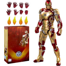 UXOUYIC Ir?nman Movie Series - Collectible Ir?nman Action Figure Metal Painting 20 Joints Movable Model Toys (7 inches) (Mark 42)