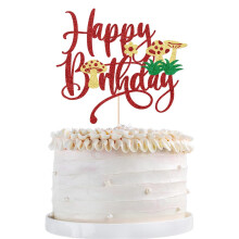 Topper tort de ciuperci- Glitter Mushroom Tort Birthday Toppers Mushrooms and Flowers in Spring Baby Du? Baie?i fata pentru petreceri de na?tere