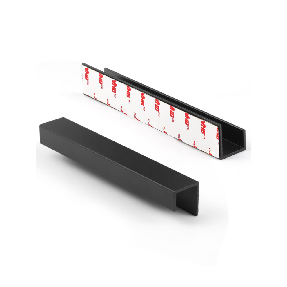 JIASENBAO 10 Pack Adhesive Cabinet Handles Black 5-1/2"""" Length(Cover 5"""" Hole Center) Finger Pulls Stick on Cabinet Pulls Decorative Kitchen Dra-image-OPC-PHRFDCX-NEW