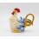 Fine Ceramic Hand Painted Rooster Teapot 8 1/2"""""""" L 3