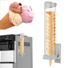 16'' Resturant ijshoorndispenser (commercieel) Geschikt voor de meeste kegel- en wafelkegels op de markt Zelfklevende wandmontage kegelhouder voor ko
