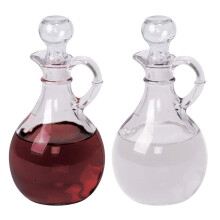 Sudbury Glass Cruet Set  6 1/2 Inch  Set of 2