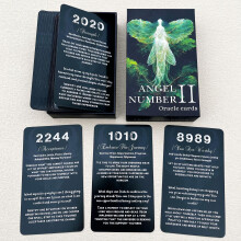 Gzxinke Angel Numbers Oracle Cards Oracle Cards for Borsners Angel Number Affermation Cards Deck ti dice come vivere la tua vita nel modo migliore