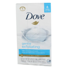 Dove Beauty Bar for Softer and Smoother Skin Gentle Exfoliating More Moisturizing Than Bar Soap 3.75 oz 6 Bars