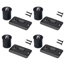 Dondelight Door Ball Catch Drive pallolukituslaitteistossa sisäoviin 13/16 tuumaa x 1 tuumaa, säädettävä oven kireys (4 kpl itse upotettu musta)