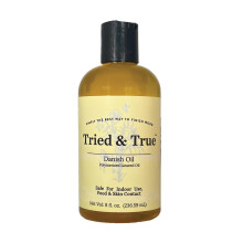 Tried & True Deense Olie, 8 oz. - Geprofileerde Lijnzaadolie Houtafwerking & Sealer, Ideaal voor Meubels, Snijplanken