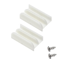 M6219 Schiebeduschtr-Bodenfhrung fr Schiebeduschtr, 1/2-Zoll-Kanle fr Glasduschtr, Kunststofffhrung M6219 (2er-Pack)