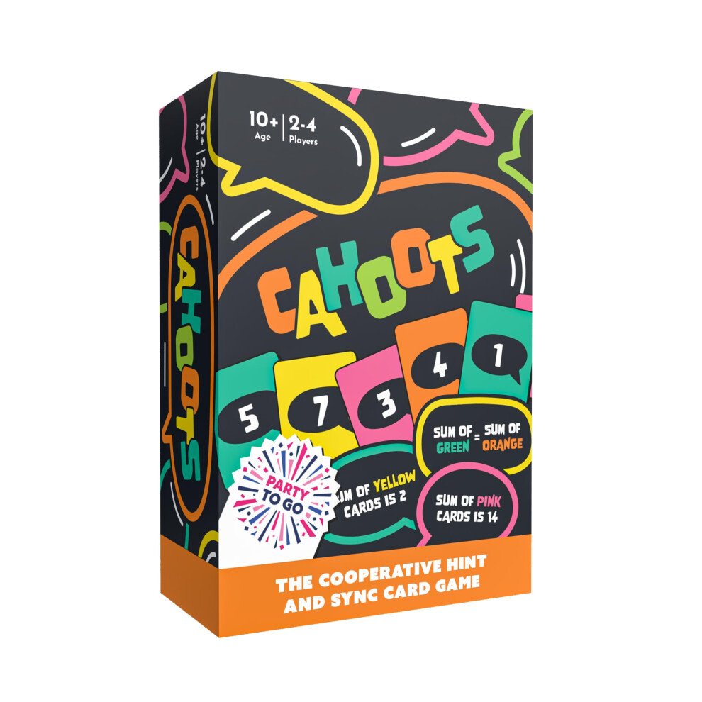 Gamewright - Party To Go - Cahoots Cooperative Hint And Sync Card Game