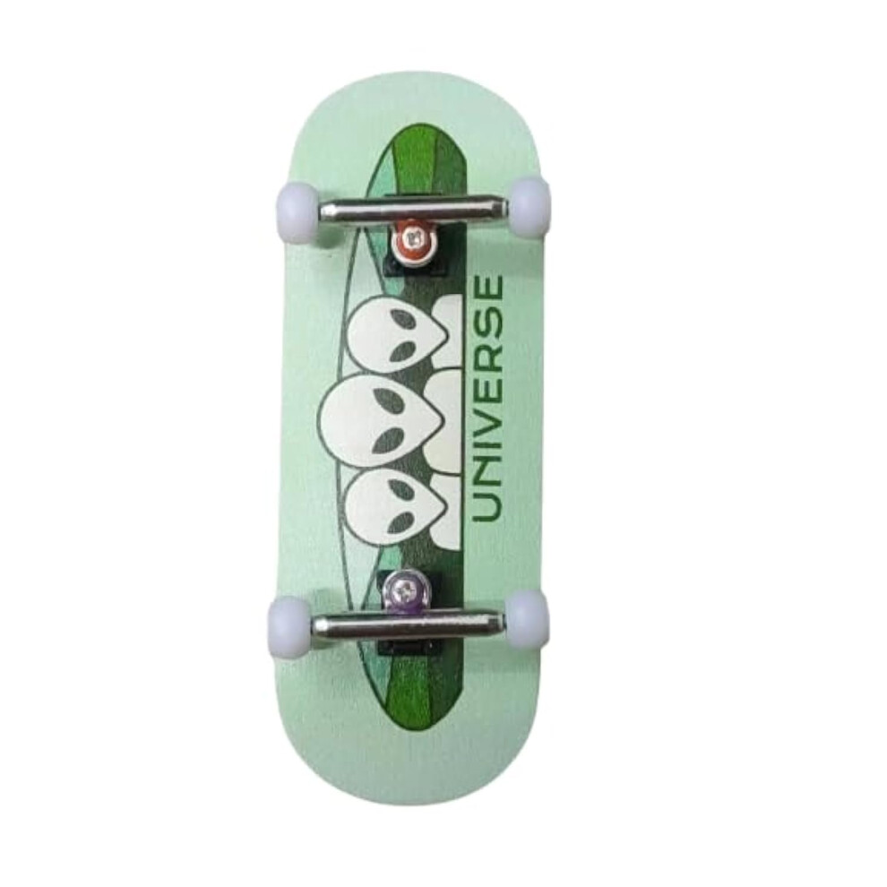 Photos - Other Toys LEEFAI Professinal Fingerboard Complete 34mmx96mm Maple Wood 5 Layers Wood UV Printing Alien Deck-The Beginner Board with Pr