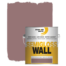 Vernice Diamond Brite Semi Gloss Latex Vernice 1 gallone in Malt al cioccolato 22350-1