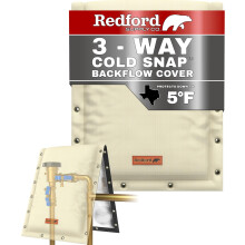 Redford Supply Co. Cold Snap (5F) 3-Way Custom Backflow Preventter Cover 14 """" W x 18 """" H PIPE Izola?ie Sprinkler Valve Cover Protec?ie de iarna