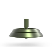 Plexity Labs Los Alamos - Metal Spinning Top - Inspirerad av Los Alamos NM UFO -incident från 1948 (Green Aluminium)