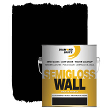 Diamond Brite Paint Semi Gloss Latex Paint 1 Gallon in Midnight Black 22200-1