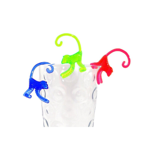 Monkey Picks - Monkey Cocktail Drink Markers - pachet de 72