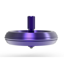 Plexity Labs UFO Tops Lake Superior - Metal Spinning Fidget Toy Top - Inspirerad av Lake Superior UFO -incidenten 1953 - Aluminium i Cyber ??Purp