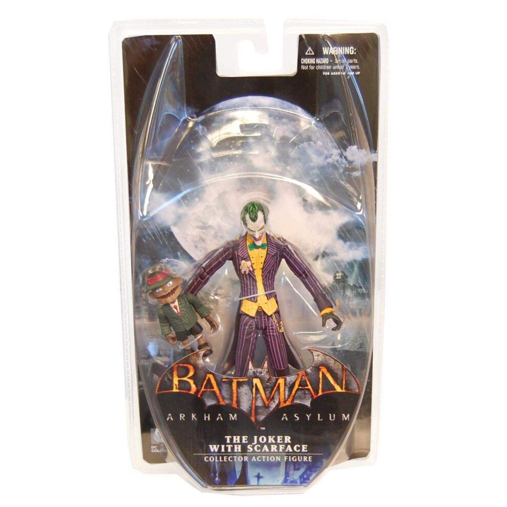 Batman Dc Direct Batman: Arkham Asylum Series 1: The Joker With Scarface Action Figure