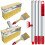 2 Pack Deck Stain Brush with Threaded Long Handle 7 Inch Deck Stain Applicator  60"""" Extension Pole Deck Stain Applicator with 3"""" Paint Brushes 1