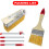 2 Pack Deck Stain Brush with Threaded Long Handle 7 Inch Deck Stain Applicator  60"""" Extension Pole Deck Stain Applicator with 3"""" Paint Brushes 4