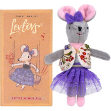 LEVLOVS Maus in einer Box, Geburtstagsmaus, Baby, Muse in einer Ksebox, Baby-Registrierungsgeschenk, Geburtstagsgeschenk, Designer-Puppe