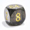 Big Translucent Backgammon Doubling Cube Dice 30MM Large Backgammon Doubling Number Dice 1 3/16"""" Translucent Smoke 1