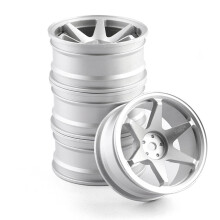 CHANMOO 1/10 RC på väghjulen RIMS 12mm Hex Alloy Aluminium Drift Hubs för 1:10 Rally Racing Car Tires Tamiya TT01 TT02 XV01 TA06 A959 PTG2 HPI KY