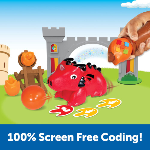 Learning Resources Lernressourcen codieren Critters Magicoder: Blazer Das Dragon Screen-Free Early Coding Toy fr Kinder Interactive STEM Coding Pet 22 Stck Set Ew 2