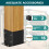 SpaceUp 6x6 Post-Basis 2-PCs Innere Gre 5.6 """" x 5.6 """" Deck nach Basi 4