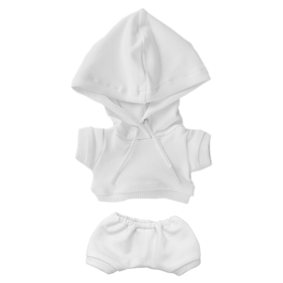 Photos - Doll Accessories niannyyhouse 10cm Plush Doll Clothes Elastic Solid Sportswear Suits Hoodie Pants Soft Stuffed Plush Toy Dress Up Accessories