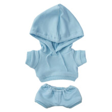 Niannyyhouse 15cm Doll Plush haine elastice Solid Sport Sport Sititoane cu gluga Pantaloni Moale umplute pentru jucarie de plu? Dress Up Accesori