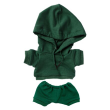 Niannyyhouse 20cm papu?a de plu? haine elastice solide mbracaminte sportiva Suite cu gluga pantaloni cu umplutura moale de plu? rochie accesorii
